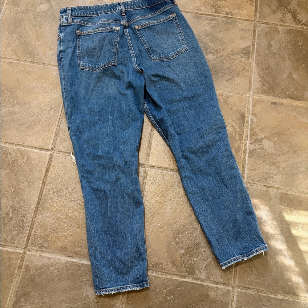 Abercrombie & Fitch Ripped Blue Ankle Jeans - Picture 5 of 5
